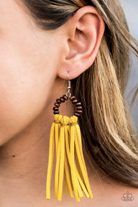Easy To PerSUEDE Yellow Earring