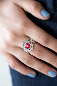 Decadently Dreamy Red Ring