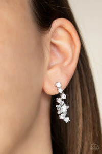 Cosmic Combustion White Earring