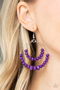 Paradise Party Purple Earring