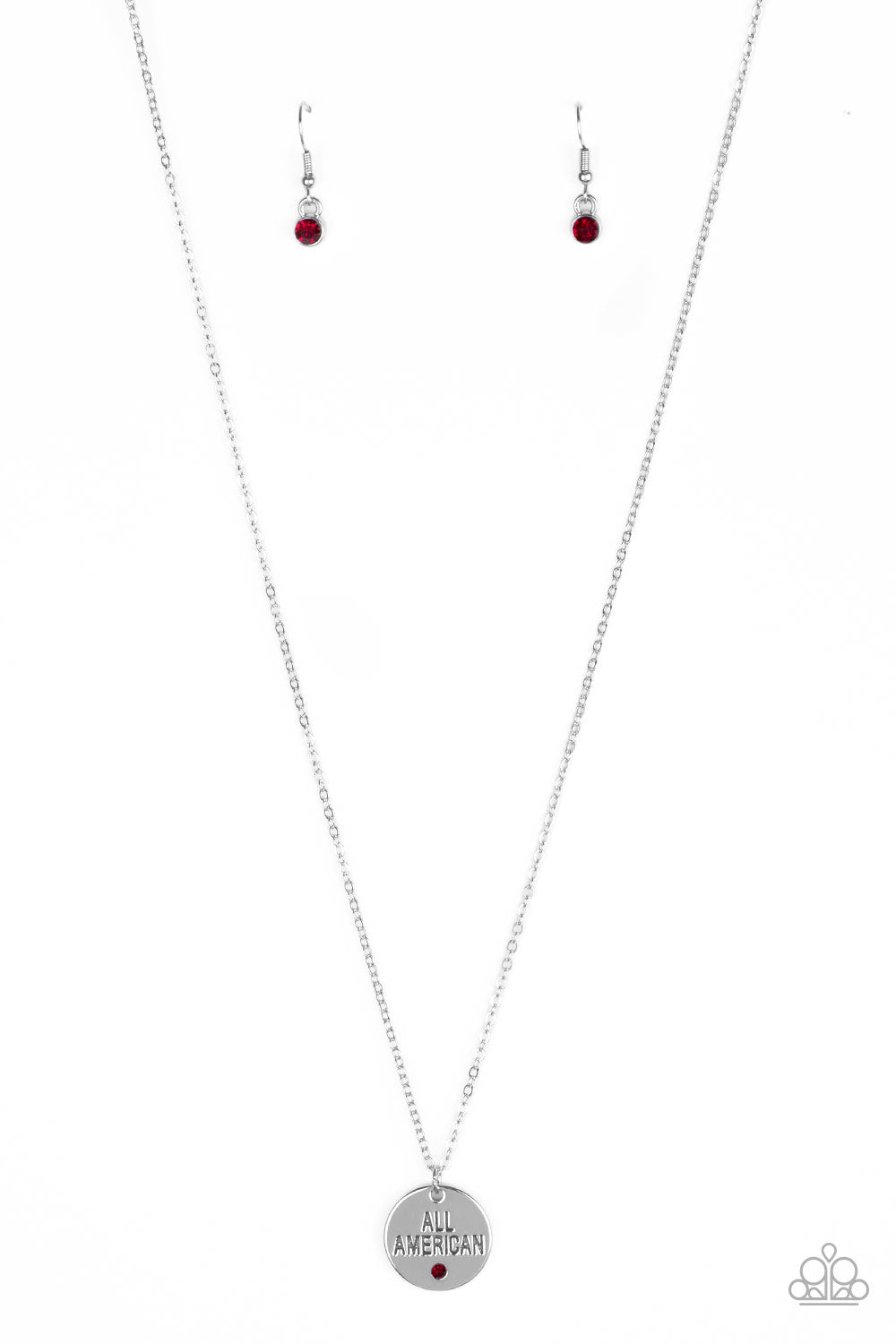 All American, All The Time Necklace (Blue, Red)