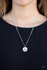 All American, All The Time Necklace (Blue, Red)