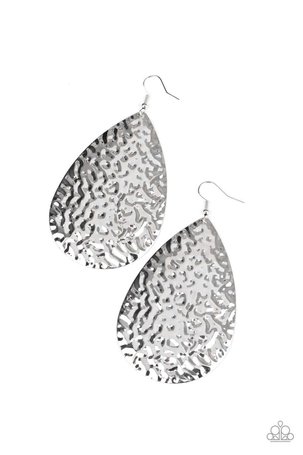 Metallic Mirrors Silver Earring