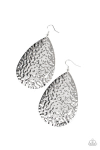 Metallic Mirrors Silver Earring