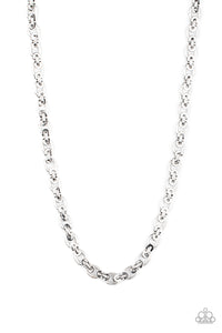Grit and Gridiron Silver Necklace