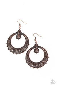 Solar Orbit Copper Earring