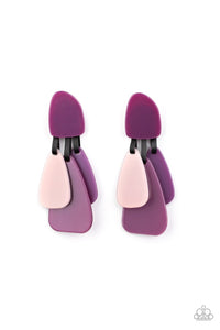 All FAUX One Purple Earring
