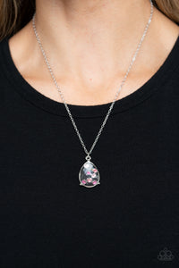 Stormy Shimmer Pink Necklace