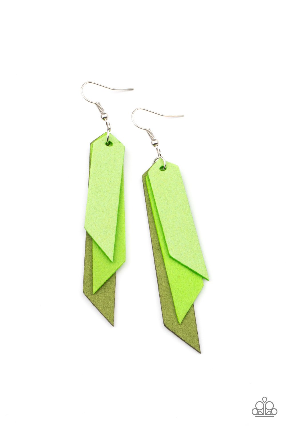 Suede Shade Green Earring