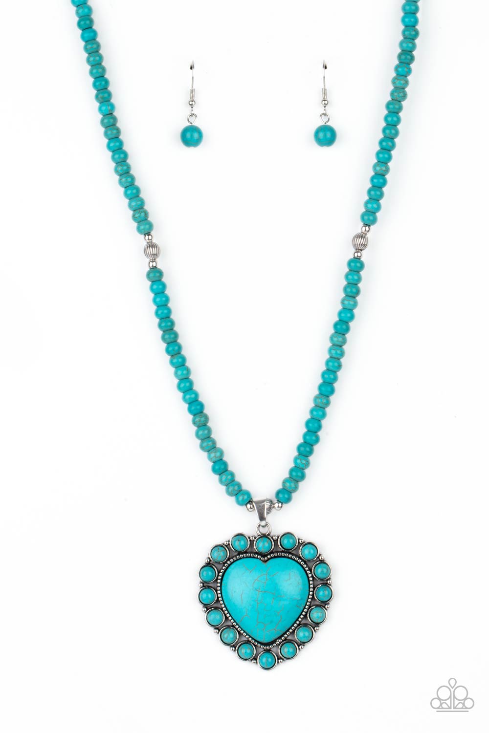 A Heart Of Stone Blue Necklace