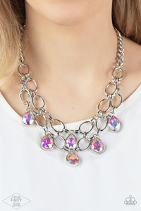 Show-Stopping Shimmer Iridescent Multi Necklace