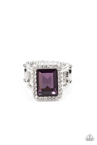 Glamorously Glitzy Purple Ring