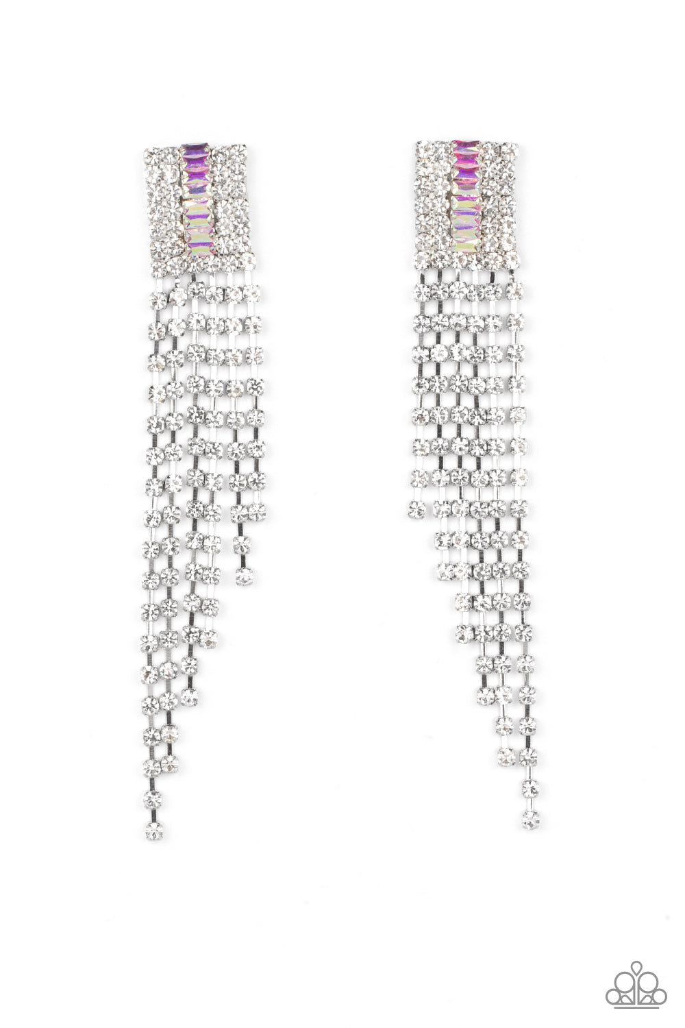 A-Lister Affirmations Earring (White, Multi, Gold)