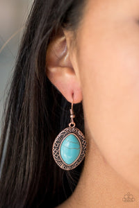 Aztec Horizons Copper Earring