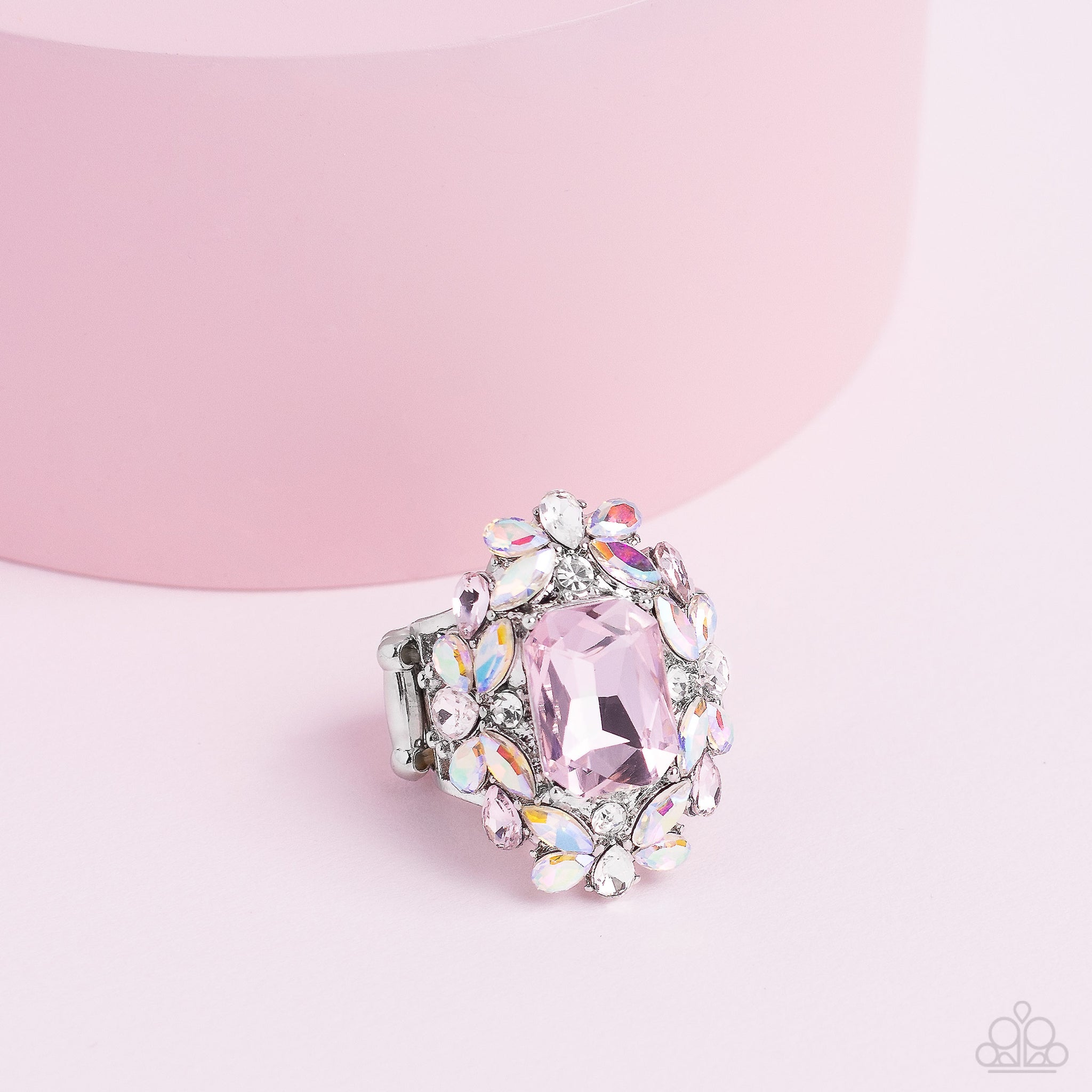 Dynamic Diadem Pink Ring