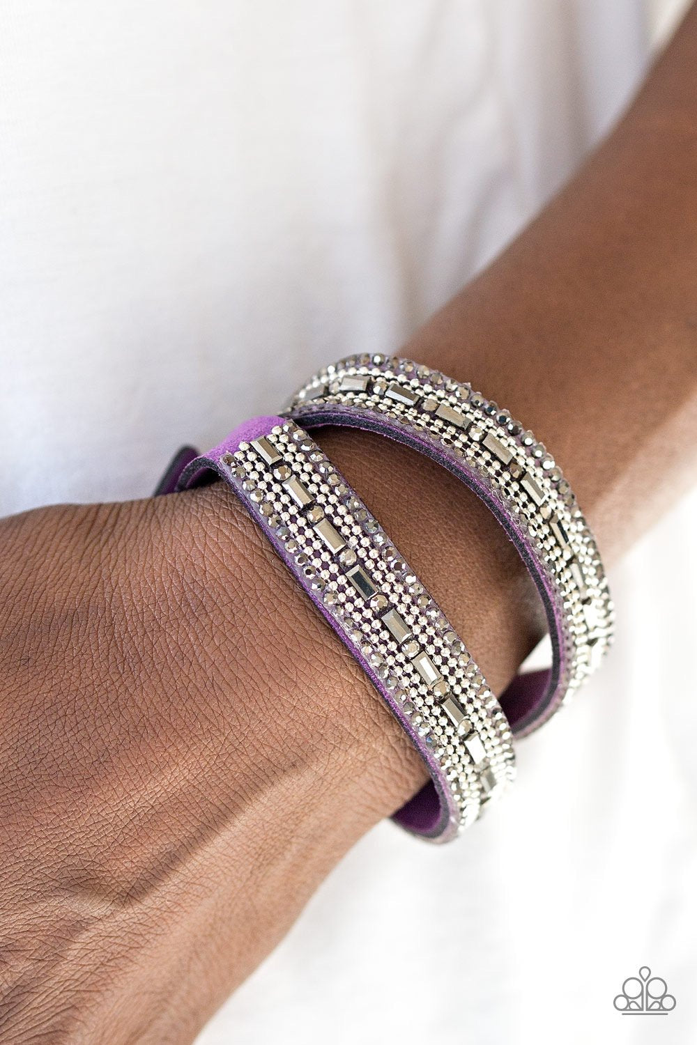 Shimmer and Sass Purple Urban Bracelet
