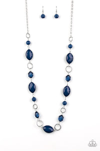 Shimmer Simmer Blue Necklace