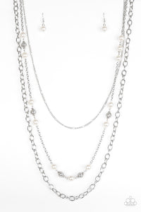 Classical Cadence White Necklace