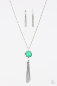 Pep In Your Step Green Necklace