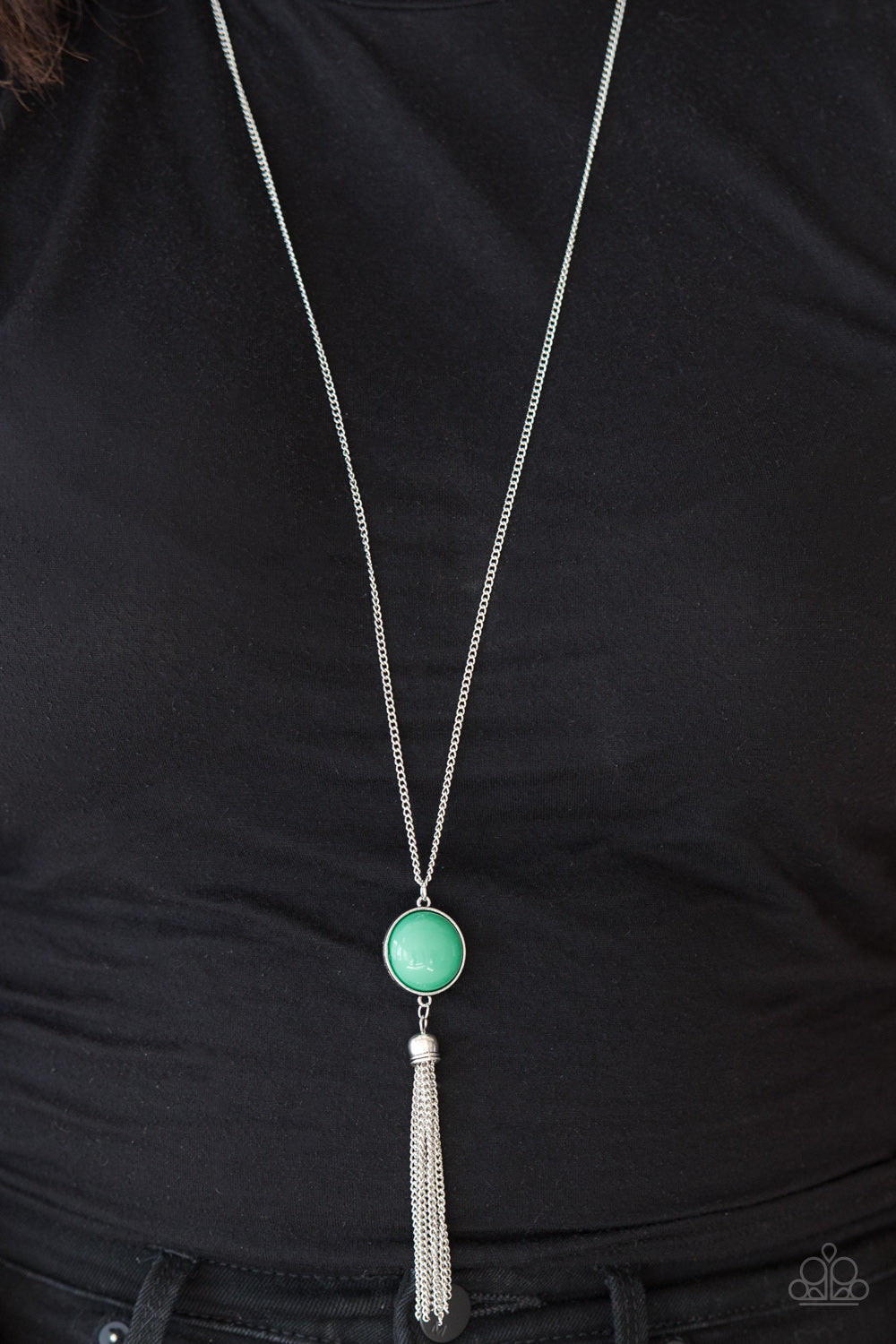 Pep In Your Step Green Necklace