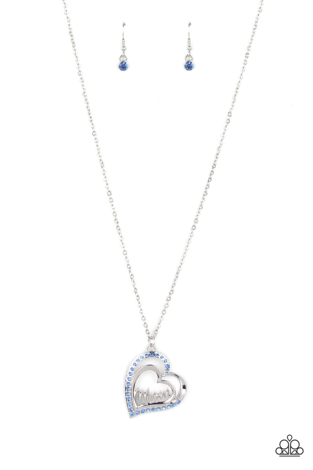 A Mothers Heart Necklace (Blue, Pink)
