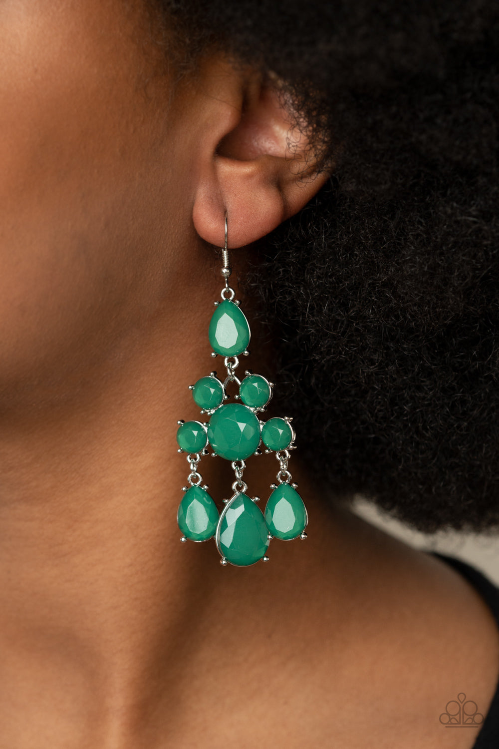 Afterglow Glamour Green Earring