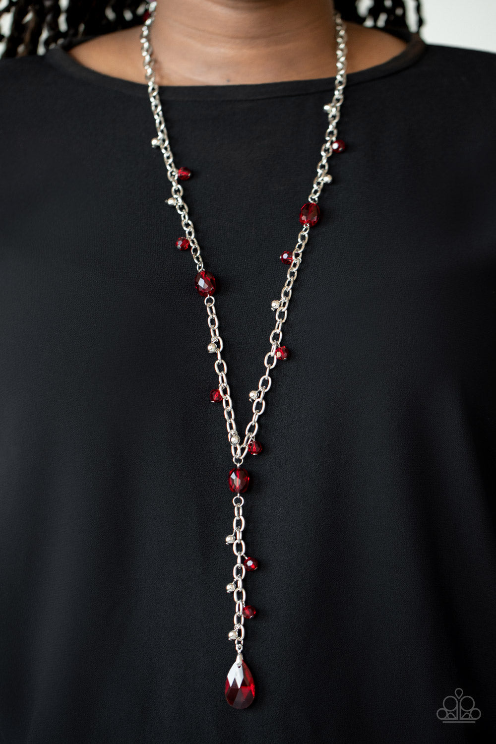 Afterglow Party Red Necklace