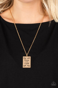 All About Trust Necklace (Gold, Brass)