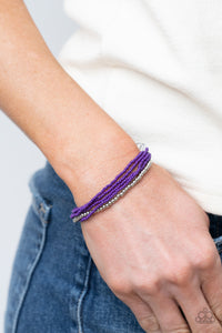 All Beaded Up Bracelet (Blue, Purple)