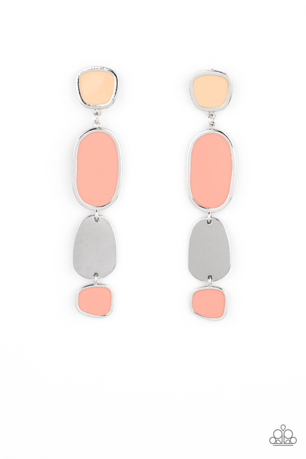 All Out Allure Earring (Green,Orange)