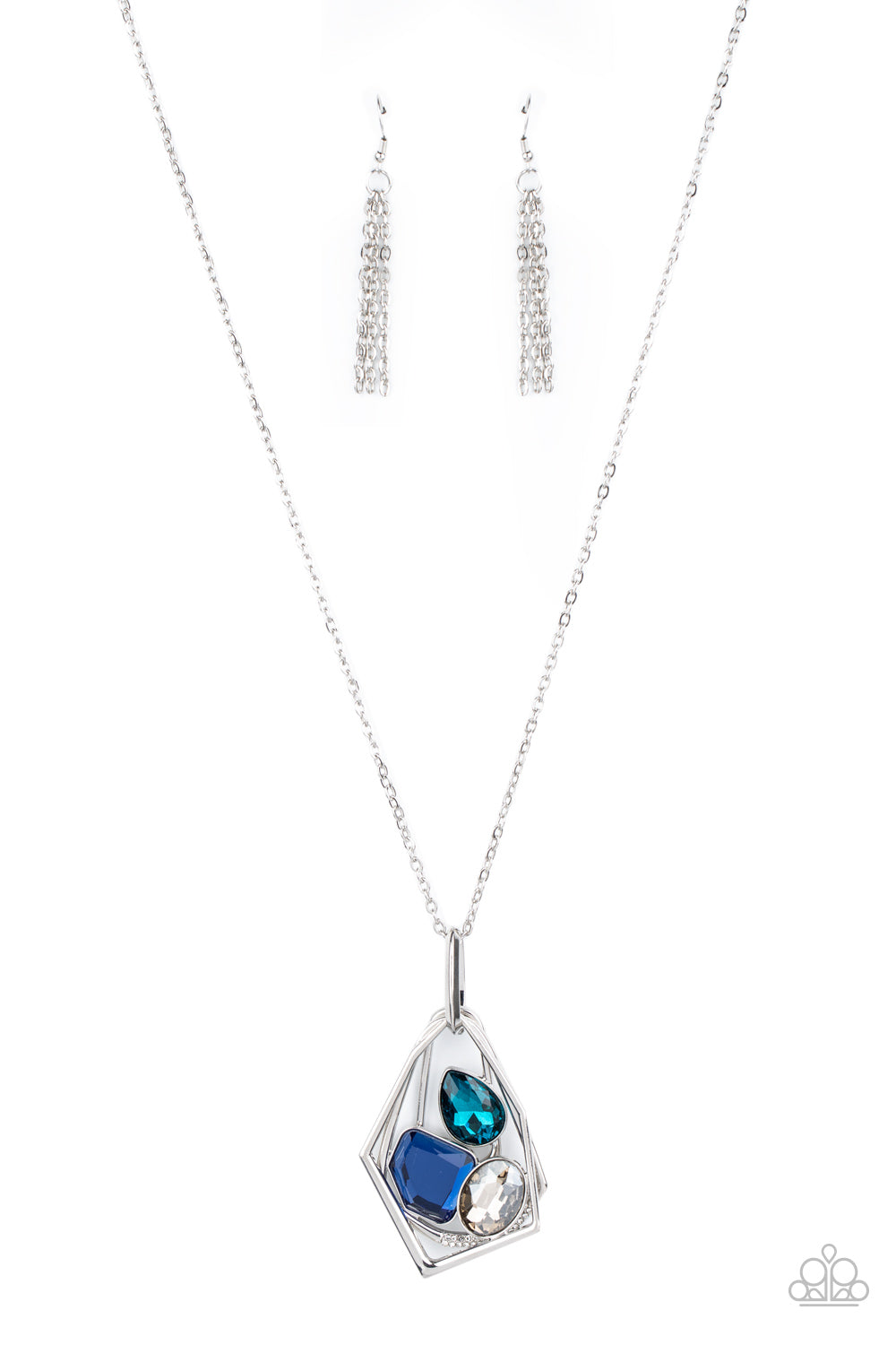All Systems GLOW Blue Necklace