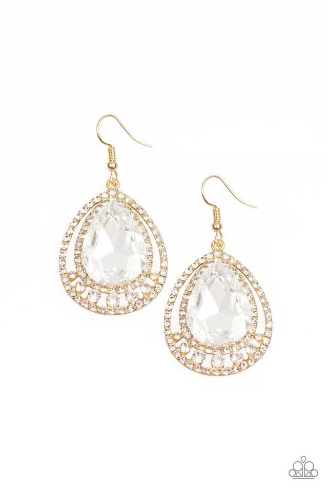 All Rise For Her Majesty Gold Earring