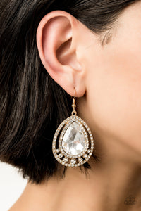 All Rise For Her Majesty Gold Earring
