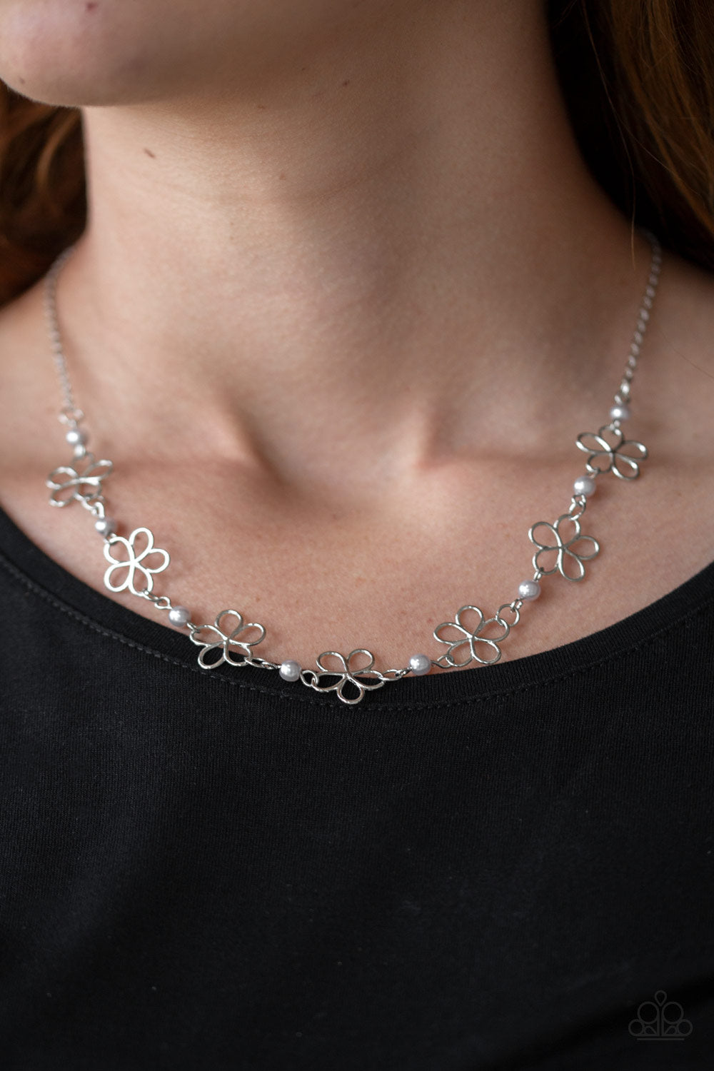 Always Abloom Silver Necklace