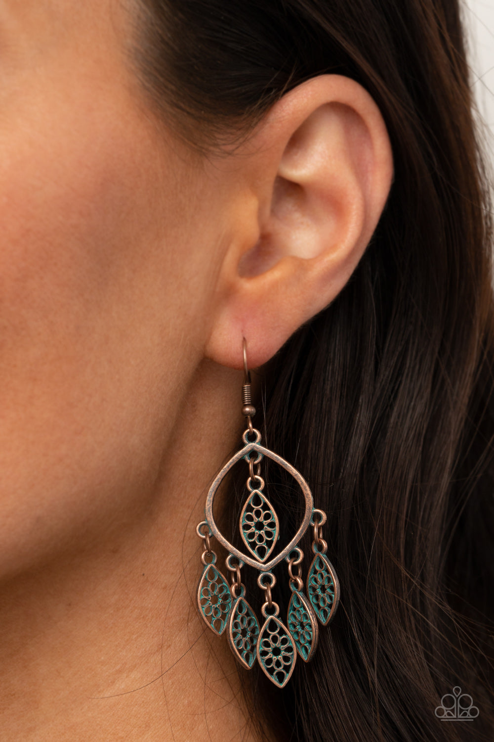 Artisan Garden Earring (Copper, Silver)