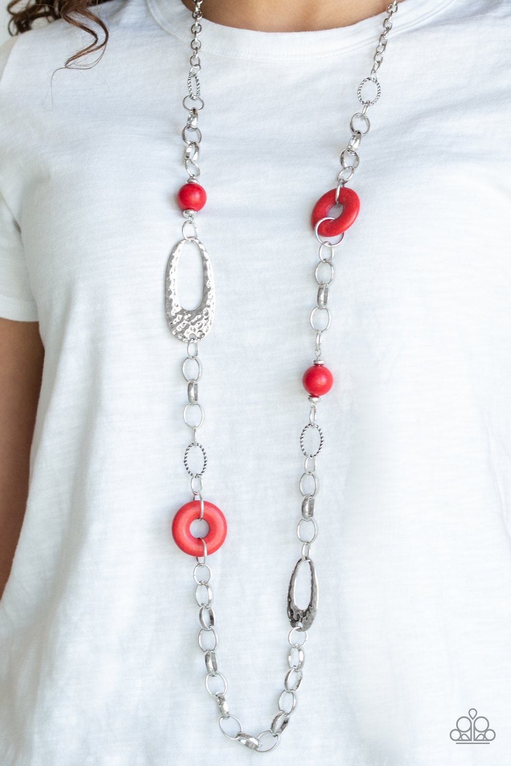 Artisan Artifact Red Necklace