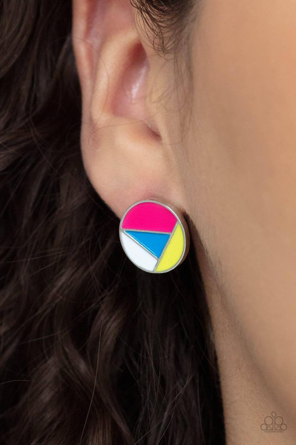 Artistic Expression Earring (Blue, Multi)