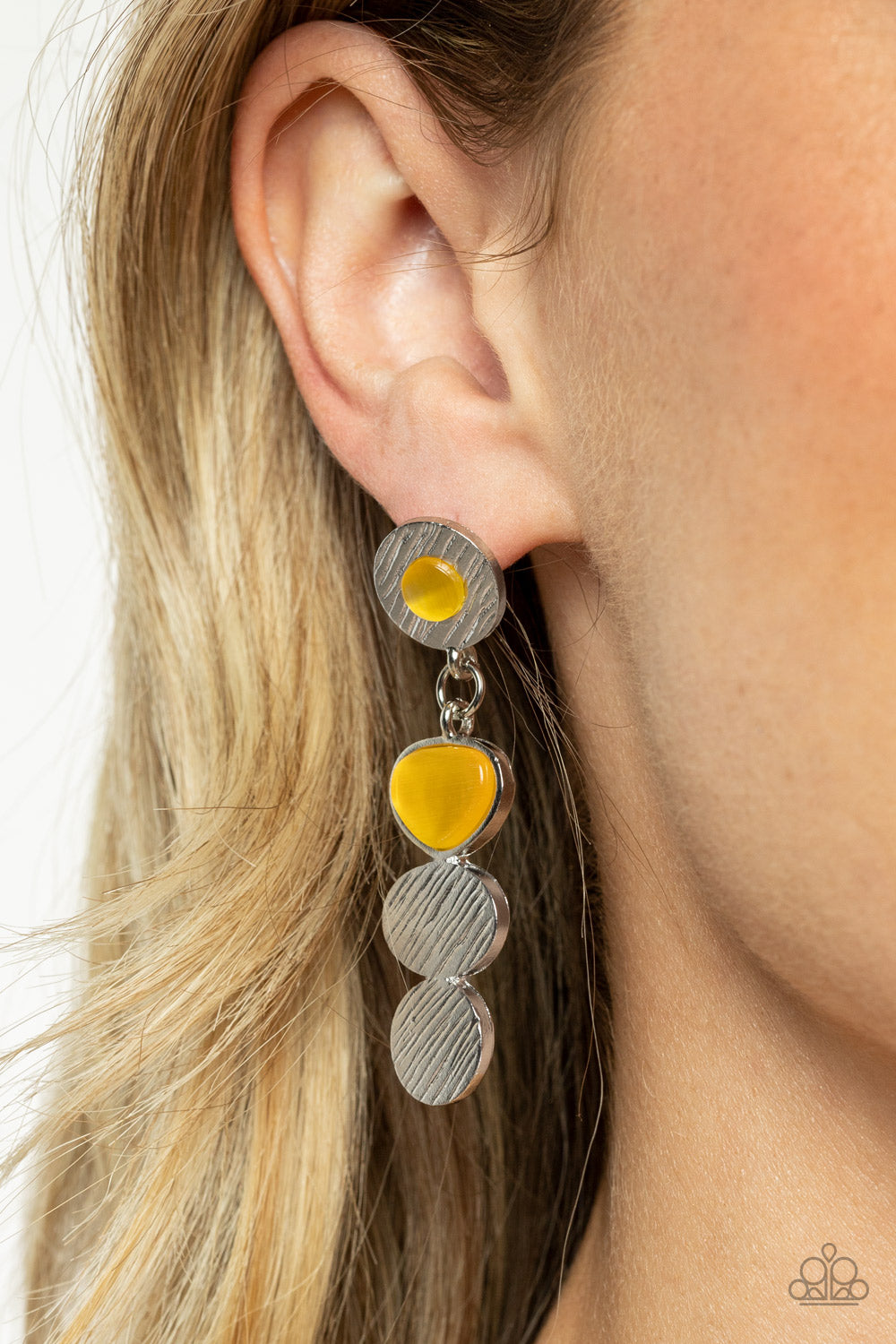 Asymmetrical Appeal Earring (Copper, Yellow)