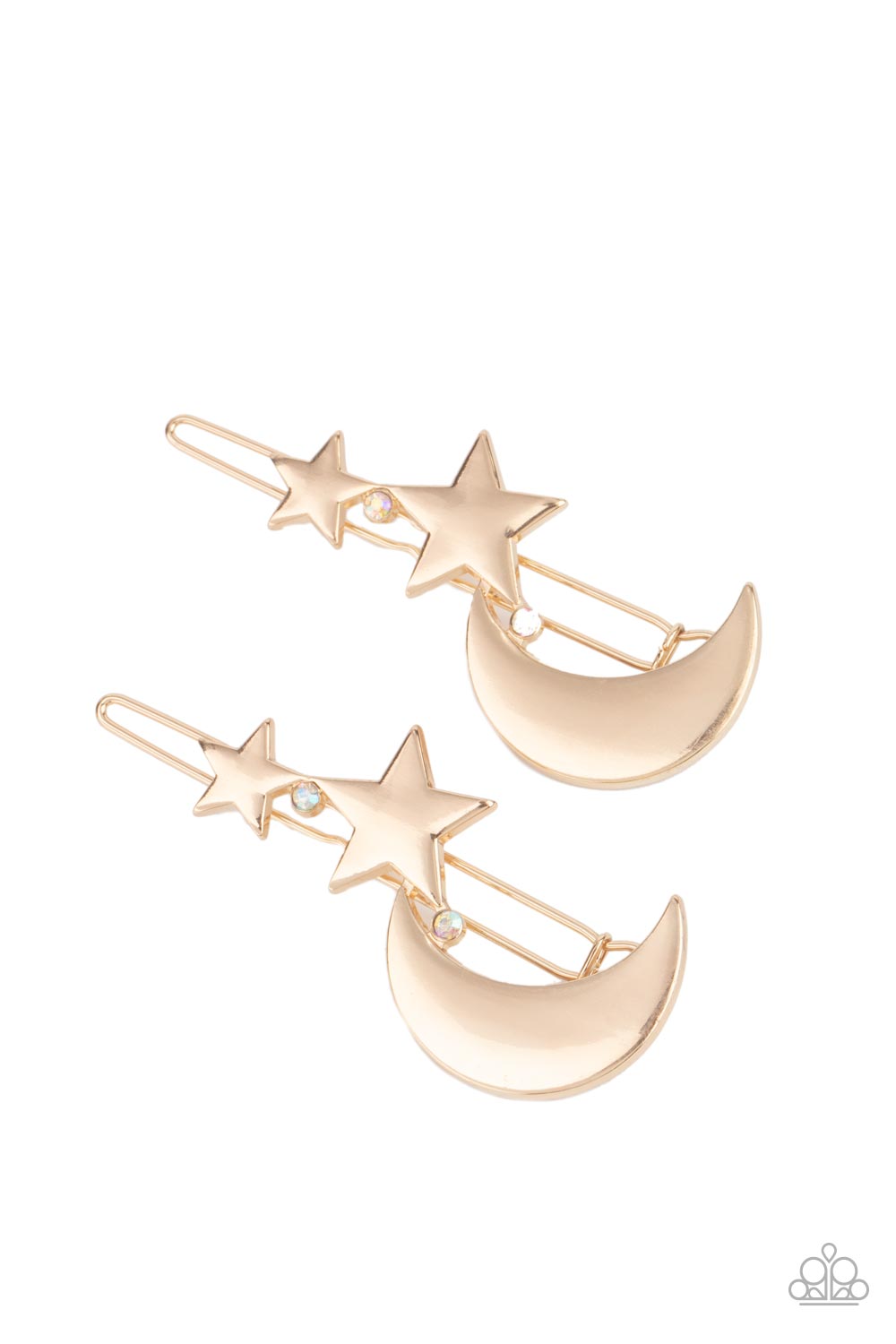 At First TWILIGHT Hair Clip (Gold, Blue)