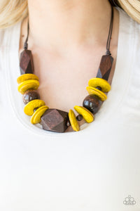 Pacific Paradise Yellow Necklace