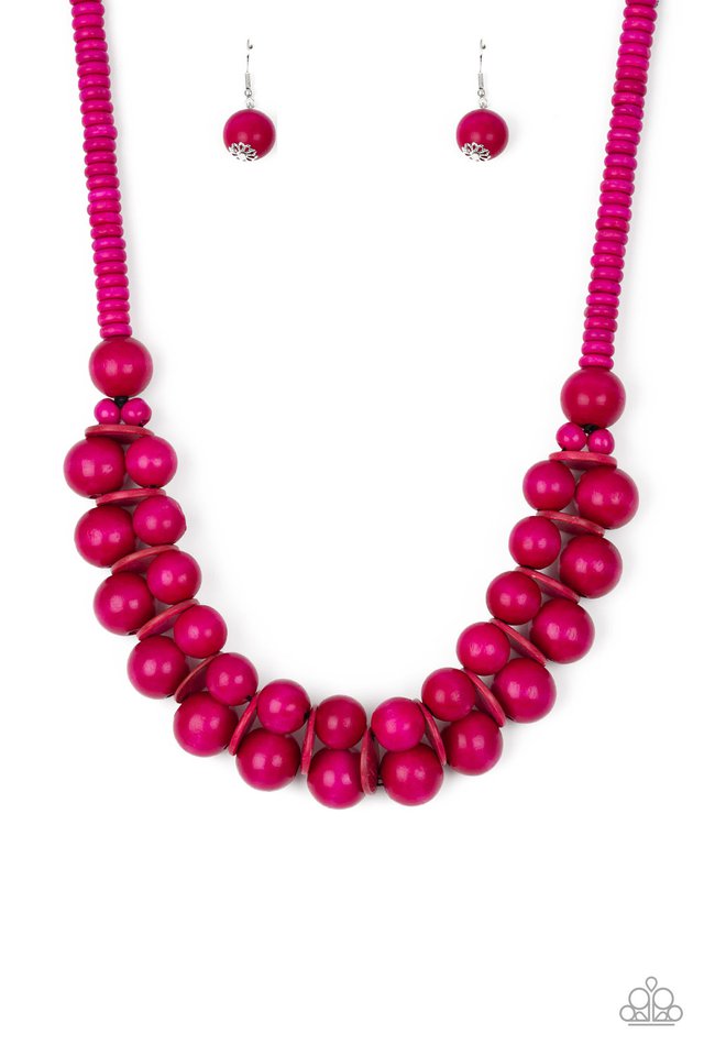 Caribbean Cover Girl Pink Necklace