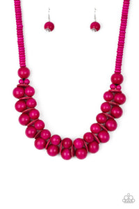 Caribbean Cover Girl Pink Necklace