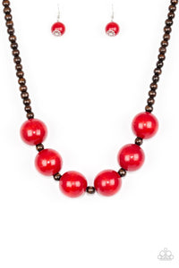 Oh My Miami Red Necklace