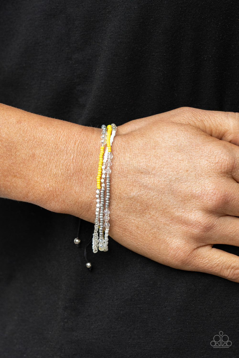 BEAD Me Up, Scotty! Bracelet (White, Yellow)