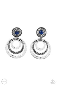 Bare Your Soul Blue Clip On Earring