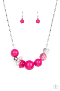 Bauble Bonanza Necklace (Pink, Multi)