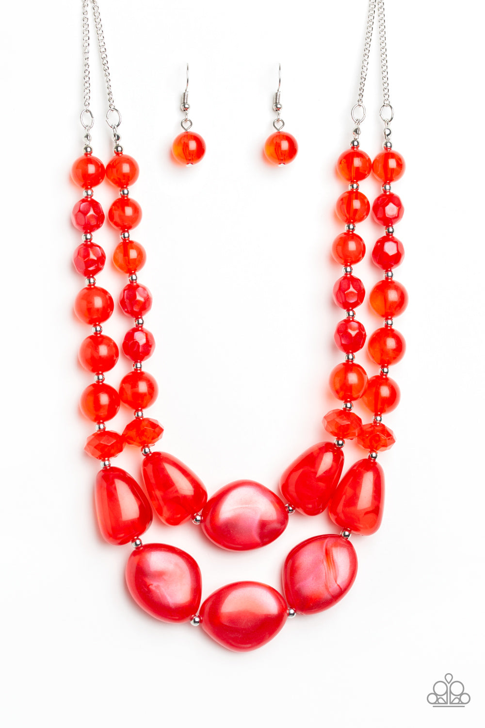 Beach Glam Red Necklace