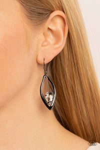 Beautifully Bejeweled Black Earring