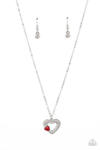 Bedazzled Bliss Necklace (Red, Multi, Pink)