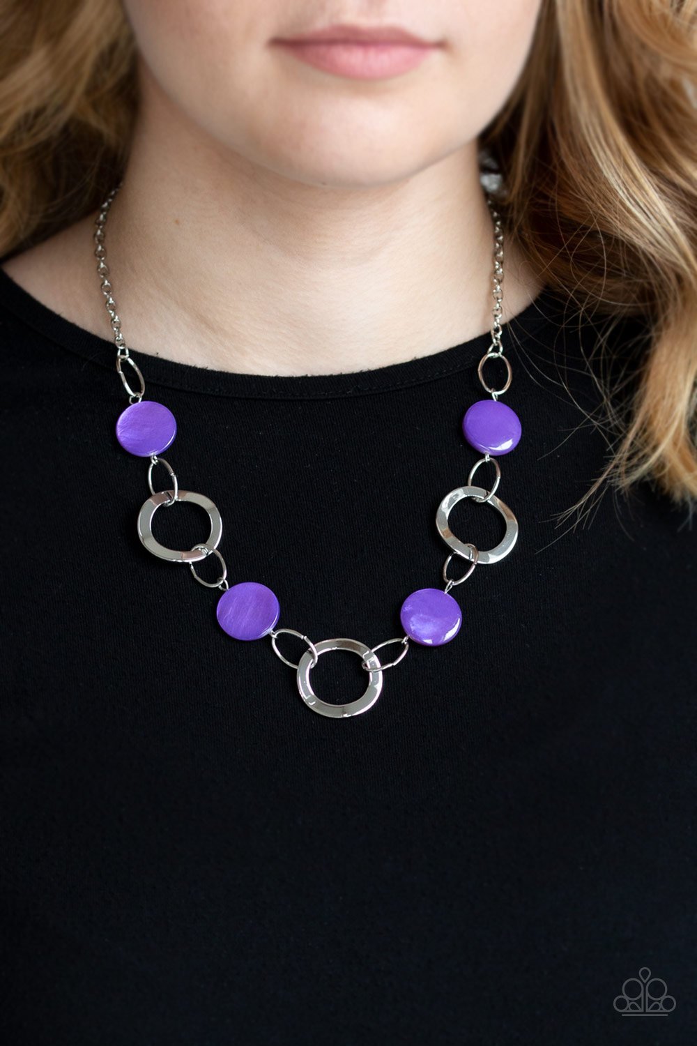 Bermuda Bliss - purple - Paparazzi necklace
